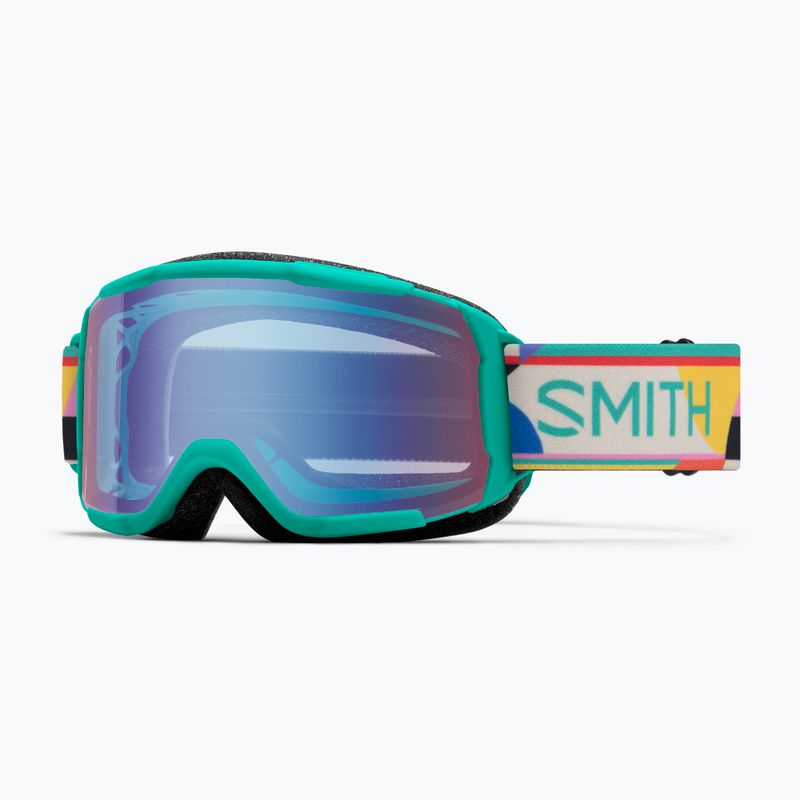 Maschera da sci per bambini Smith Daredevil Jr jade formations/blue sensor mirror 5