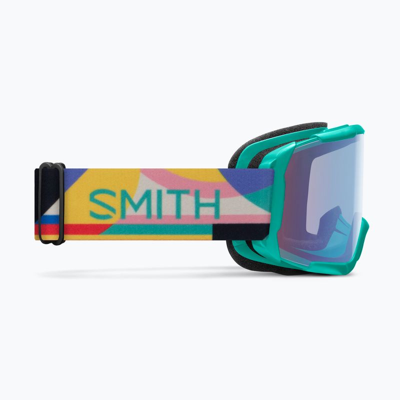 Maschera da sci per bambini Smith Daredevil Jr jade formations/blue sensor mirror 8