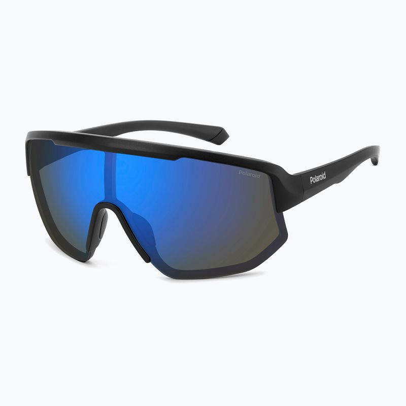 Occhiali da sole Polaroid PLD 7047/S matte black blue/blue mirror polarized 2