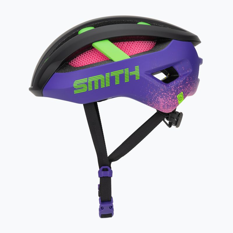 Casco da ciclismo Smith Network MIPS matte archive flamingo 3