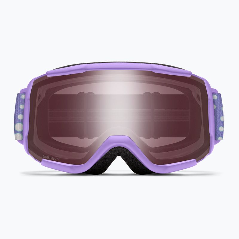 Maschera da sci per bambini Smith Daredevil S2 light lavender dot clouds/ignitor mirror antifog 3