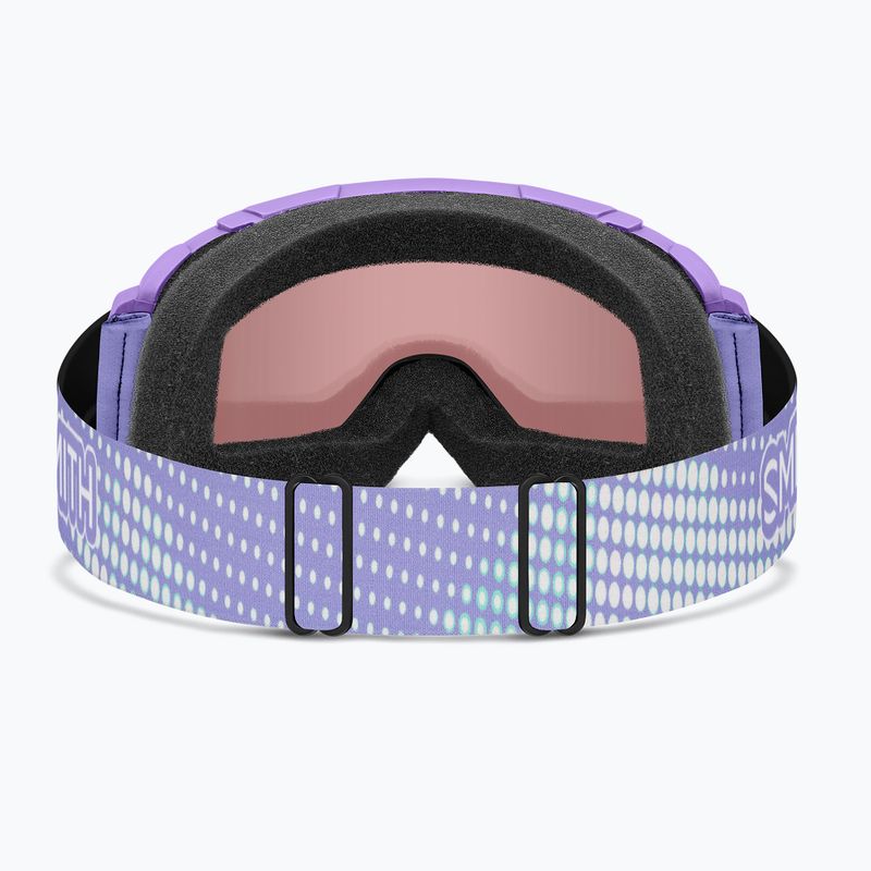 Maschera da sci per bambini Smith Daredevil S2 light lavender dot clouds/ignitor mirror antifog 4