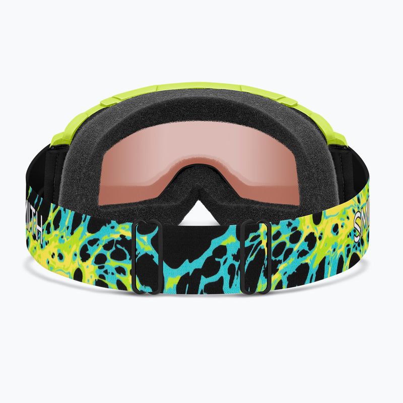 Maschera da sci per bambini Smith Daredevil S3 electric lime slime/green solx mirror antifog 4