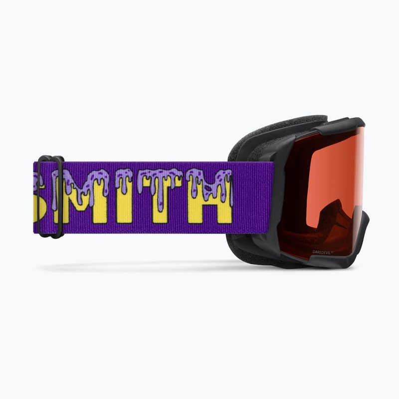 Maschera da sci per bambini Smith Daredevil S1 black donuts/blue sensor mirror antifog 2