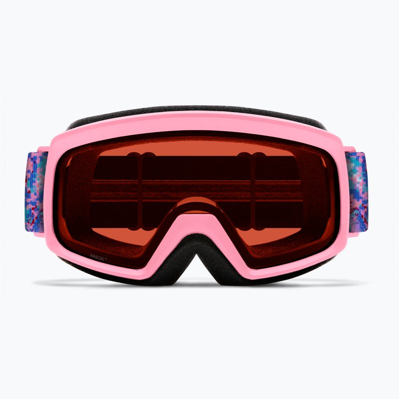 Maschera da sci per bambini Smith Rascal Jr S2 bright pink lofi butterfly/rose copper antifog 3