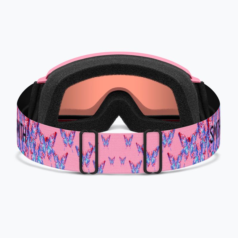 Maschera da sci per bambini Smith Rascal Jr S2 bright pink lofi butterfly/rose copper antifog 4