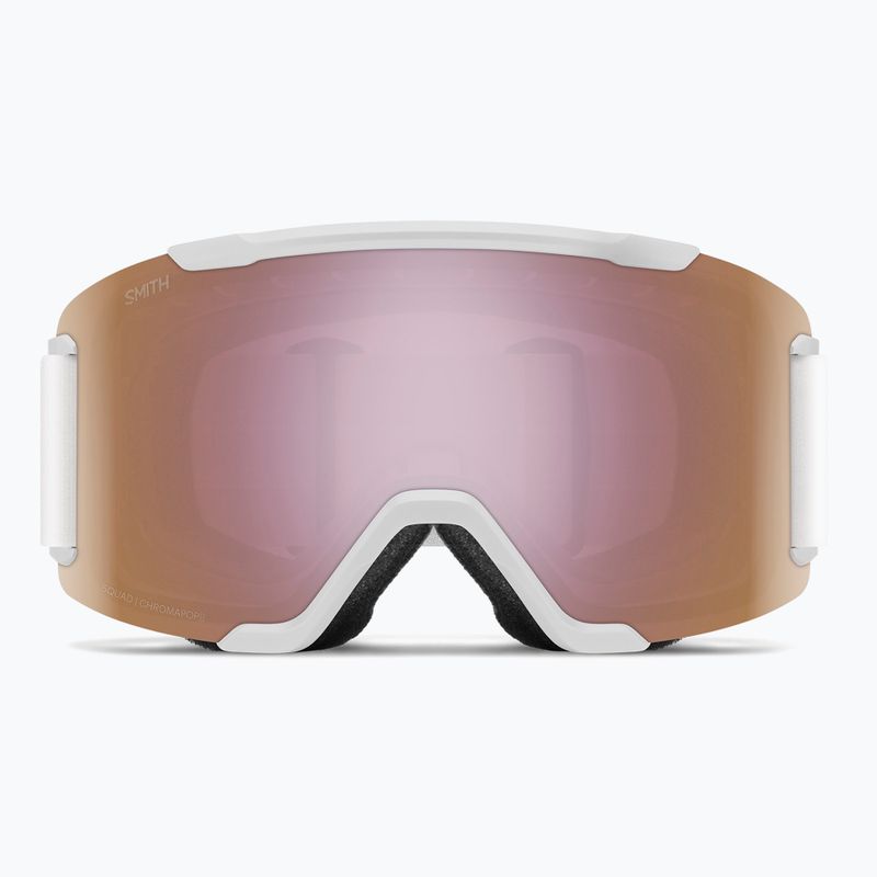 Maschera da sci Smith Squad S2 white vapor/chromapop everyday rose gold mirror 2