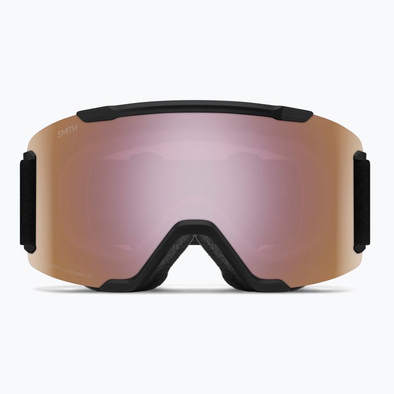 Maschera da sci Smith Squad S2 black/chromapop everyday rose gold mirror 2