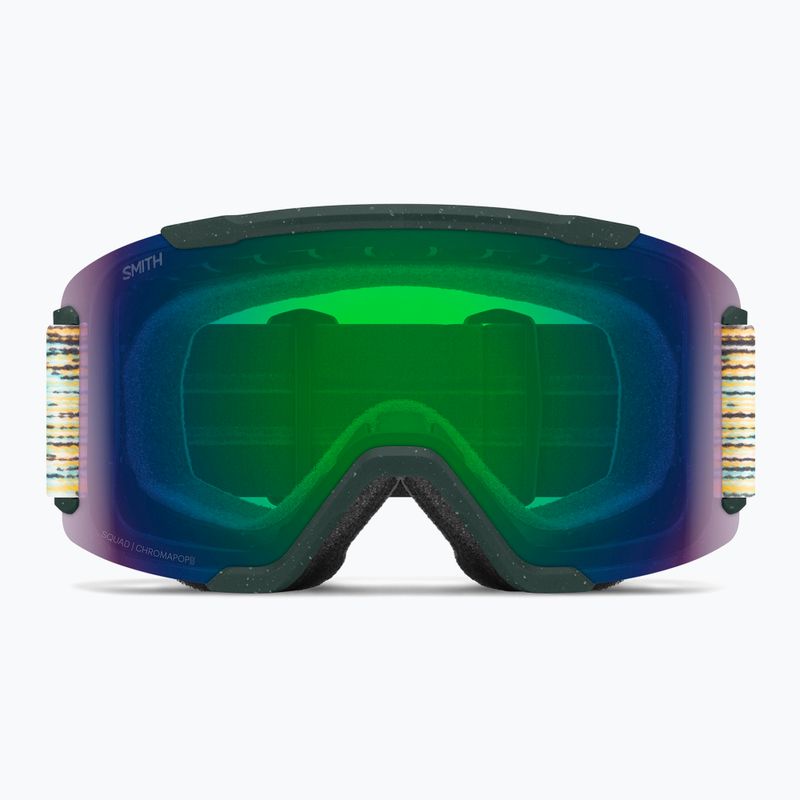 Maschera da sci Smith Squad S2 emerald renu upcycled scrap/chromapop green mirror 2