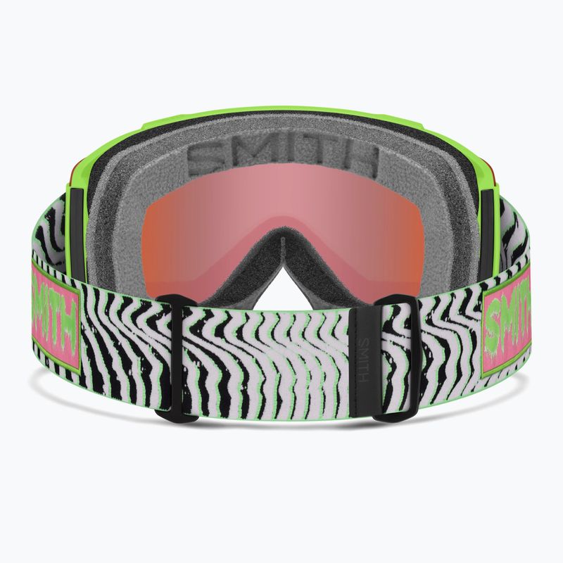 Maschera da sci Smith Squad S2 slime static shag/chromapop everyday green mirror 3