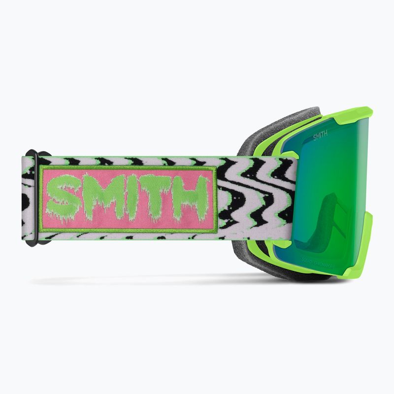 Maschera da sci Smith Squad S2 slime static shag/chromapop everyday green mirror 4