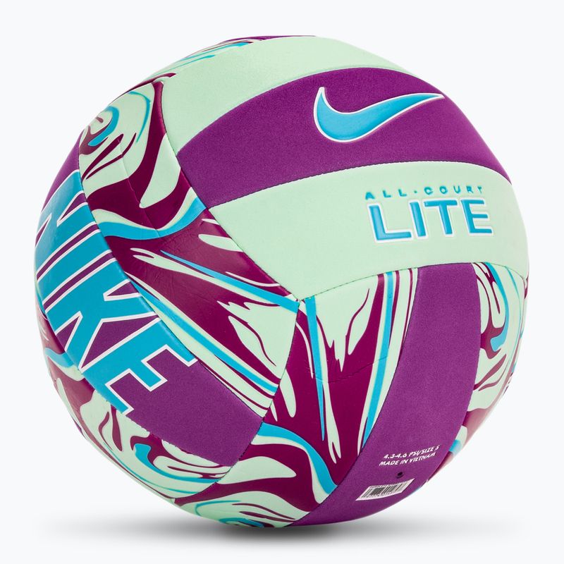 Pallone da pallavolo Nike All Court Lite Volleyball Deflated size 5 vivid purple/mint foam/baltic blue 2