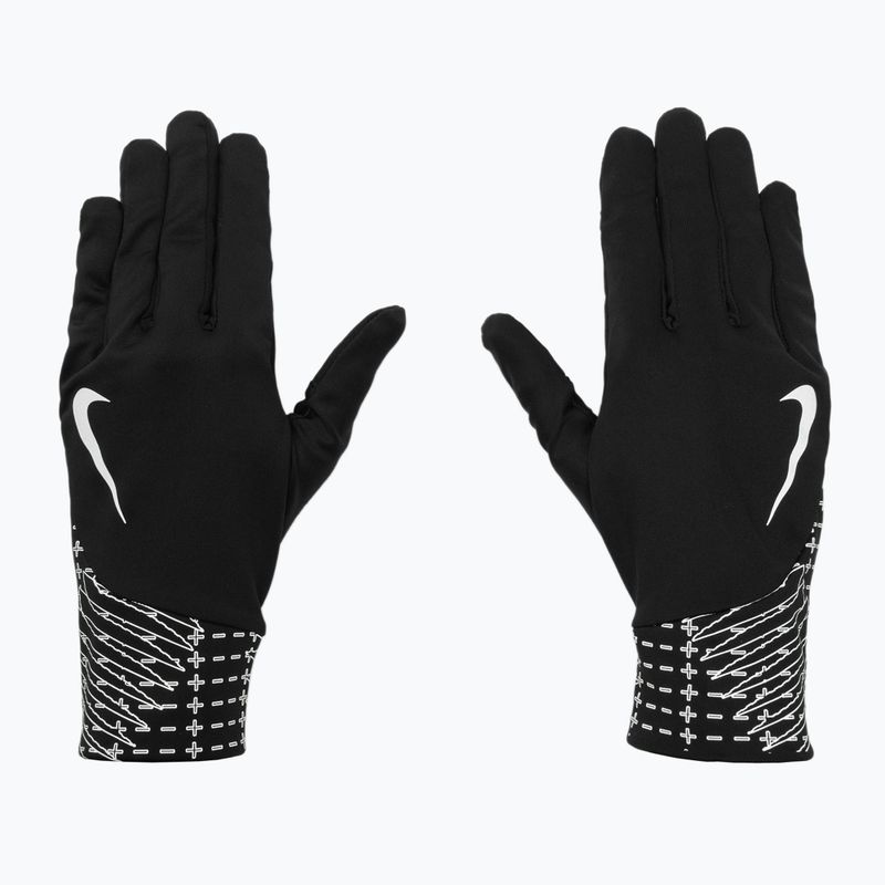 Guanti da corsa da uomo Nike Pacer Lightweight RG Reflective black/silver 2
