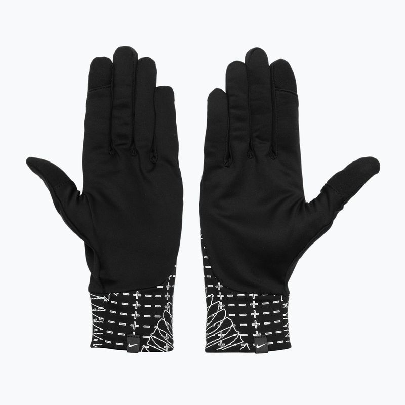 Guanti da corsa da uomo Nike Pacer Lightweight RG Reflective black/silver 3