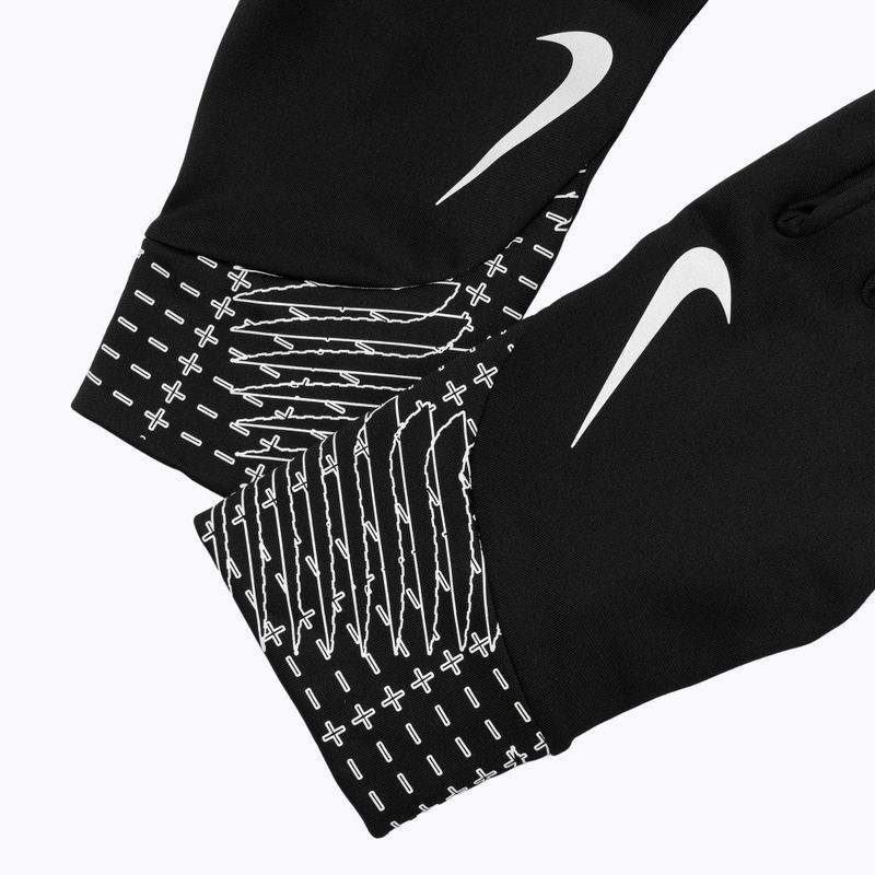 Guanti da corsa da uomo Nike Pacer Lightweight RG Reflective black/silver 5
