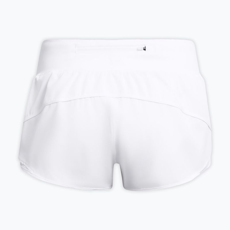 Pantaloncini da corsa Under Armour Launch Pro 2'' donna bianco/bianco/riflettente 2