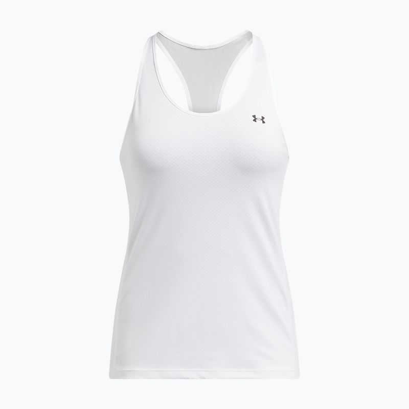 Canotta da allenamento Under Armour HeatGear Armour Racer bianco/nero da donna 3