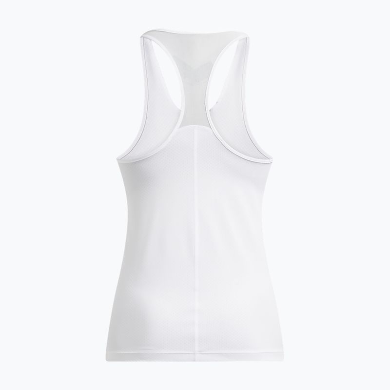 Canotta da allenamento Under Armour HeatGear Armour Racer bianco/nero da donna 4