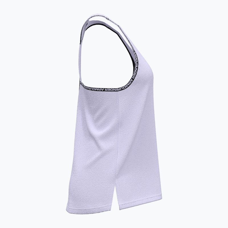 Canotta Under Armour Knockout da donna per l'allenamento, viola/bianco 3