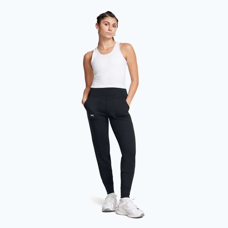 Pantaloni da allenamento Under Armour Motion nero/bianco da donna 2