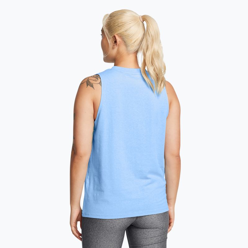 Canotta da allenamento da donna Under Armour Rival Muscle Tank horizon blu/bianco 2