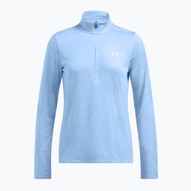 Felpa Under Armour Tech 1/2 Zip-Twist donna horizon blu/bianco