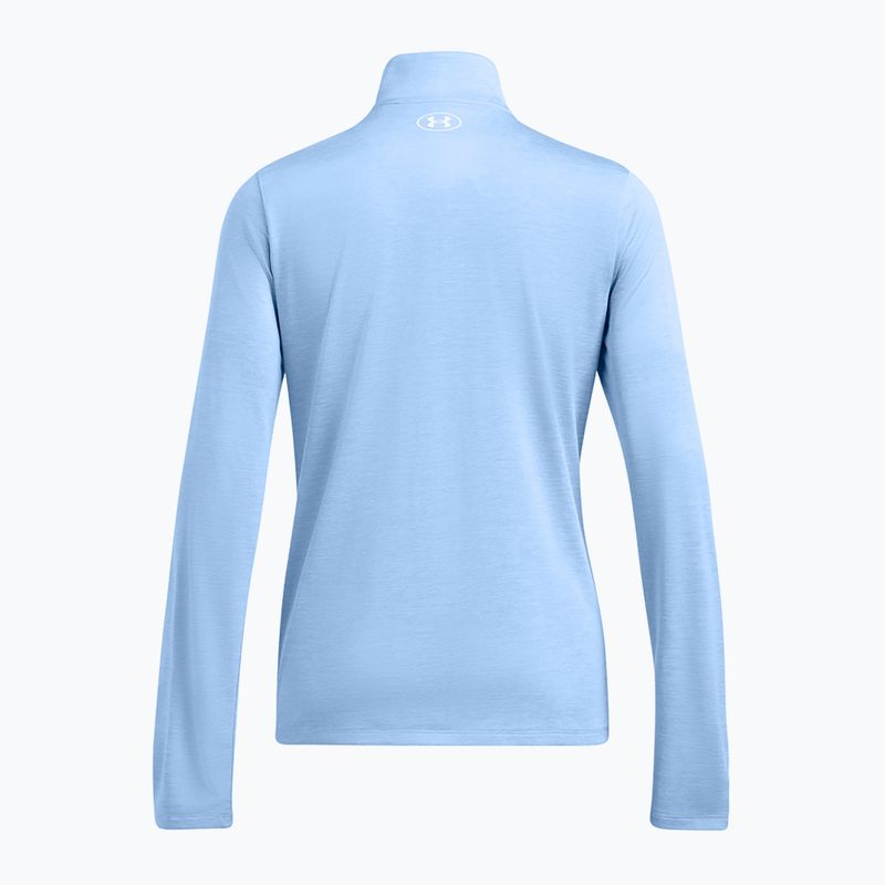 Felpa Under Armour Tech 1/2 Zip-Twist donna horizon blu/bianco 2