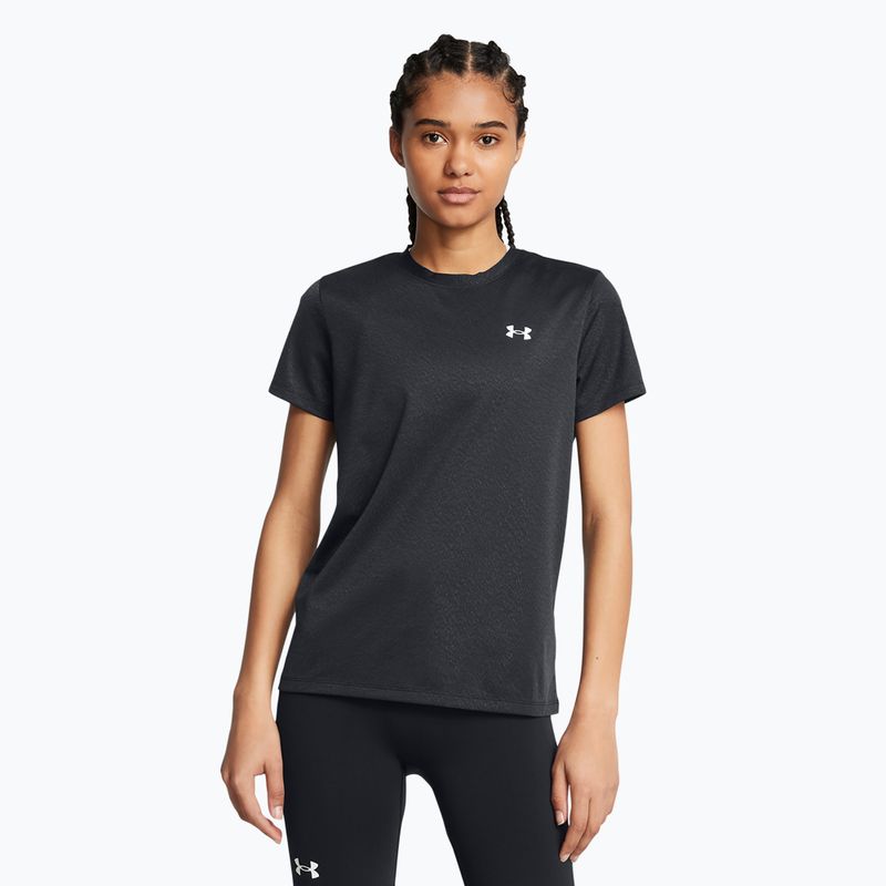 Maglietta da allenamento Under Armour Tech Riddle donna nero/bianco