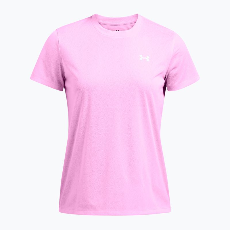 Maglietta da allenamento Under Armour Tech Riddle da donna, rosa/bianco stellare 4