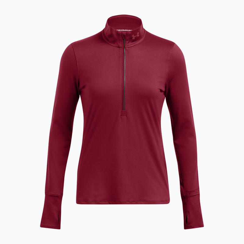 Under Armour Launch Pro Half Zip cardinale/riflettente da donna a maniche lunghe da running