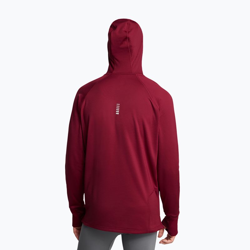 Under Armour Launch Elite CW Balaclava Hoody felpa da corsa da uomo cardinale/riflettente 2