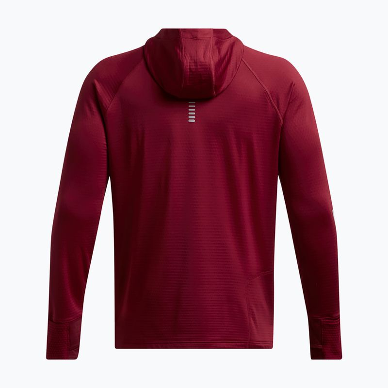 Under Armour Launch Elite CW Balaclava Hoody felpa da corsa da uomo cardinale/riflettente 6