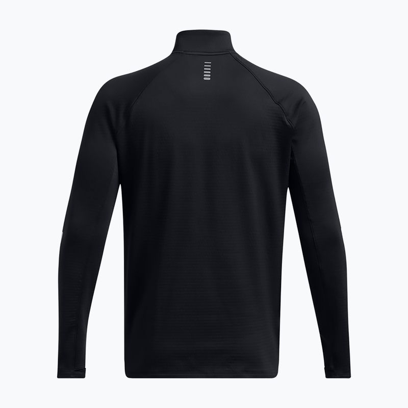 Felpa da running Under Armour Launch Elite CW Half Zip nera/riflettente da uomo 4