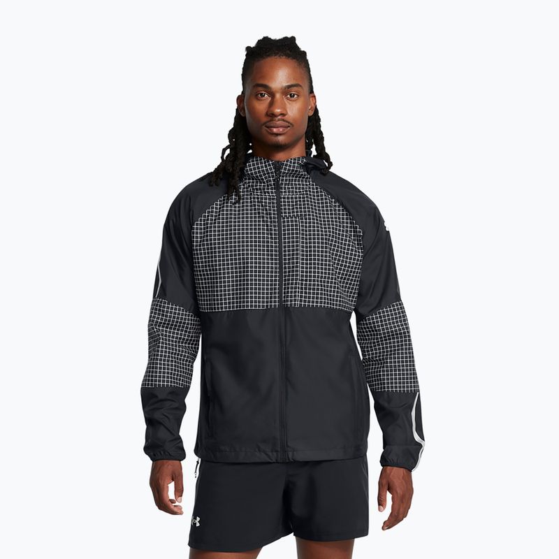 Giacca da uomo Under Armour Launch Elite CW nero/riflettente