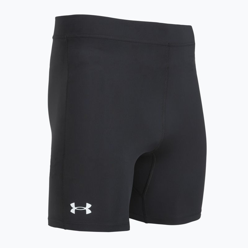 Leggings da corsa da uomo Under Armour Launch Half Tights black/black/metallic silver 3