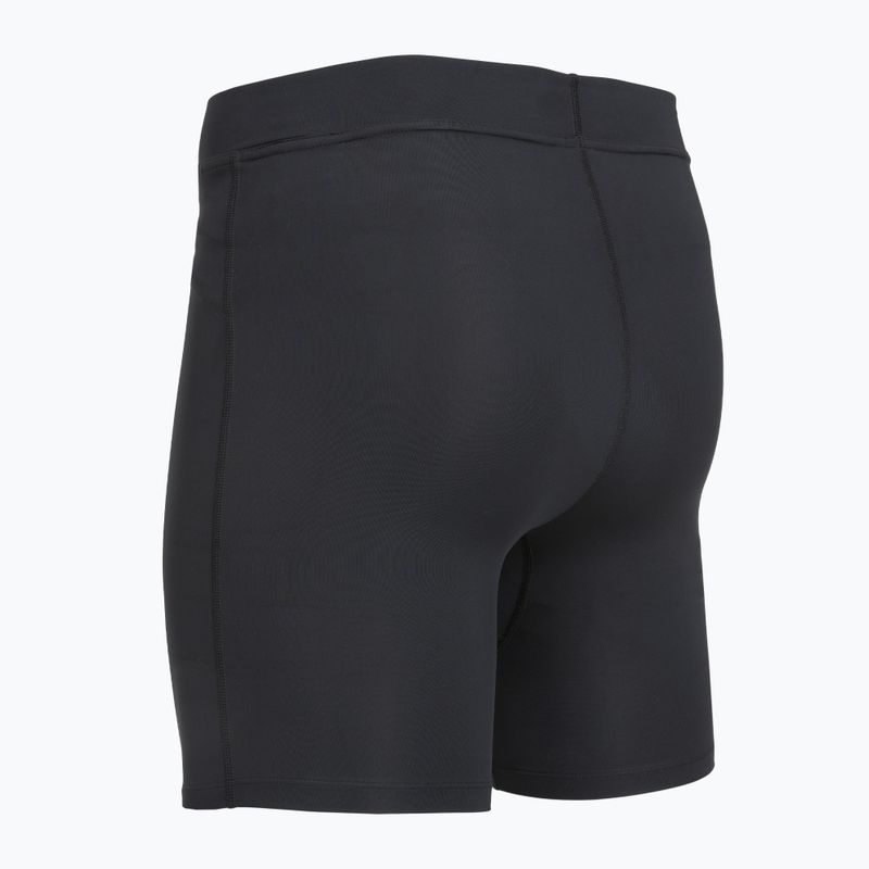 Leggings da corsa da uomo Under Armour Launch Half Tights black/black/metallic silver 4