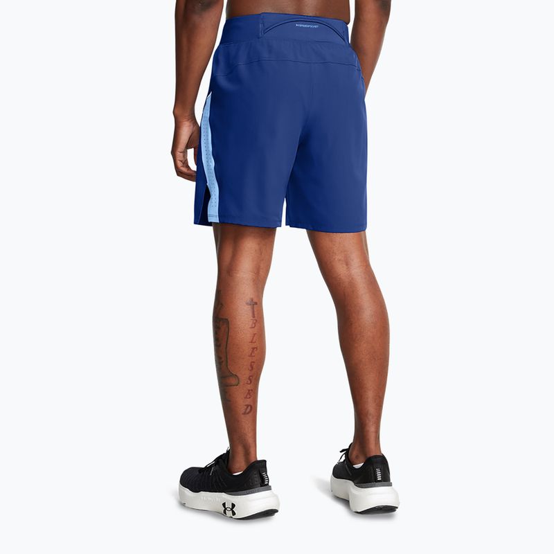 Pantaloncini da corsa Under Armour Launch Pro 7" uomo blu tech/blu orizzonte/riflettente 3