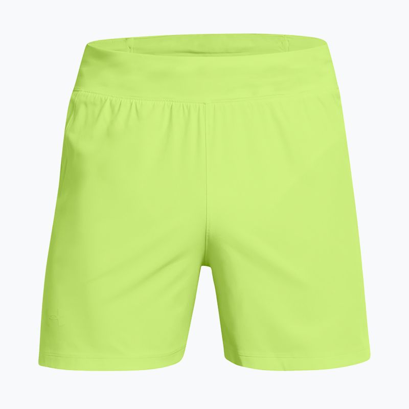 Pantaloncini da corsa Under Armour Launch Elite 5" verde morph/verde morph/riflettente da uomo 5