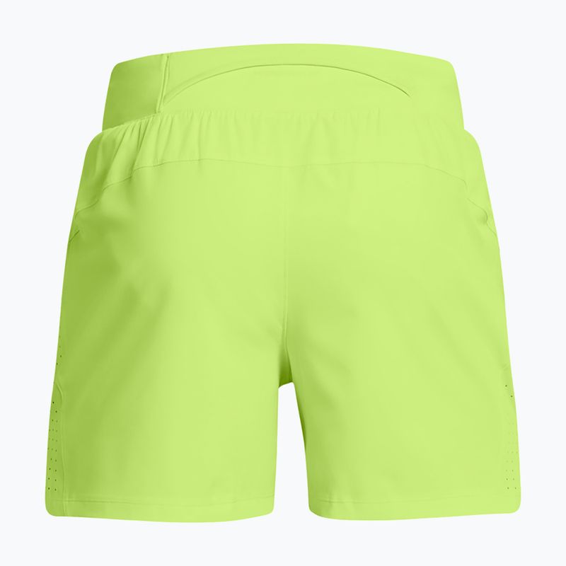 Pantaloncini da corsa Under Armour Launch Elite 5" verde morph/verde morph/riflettente da uomo 6