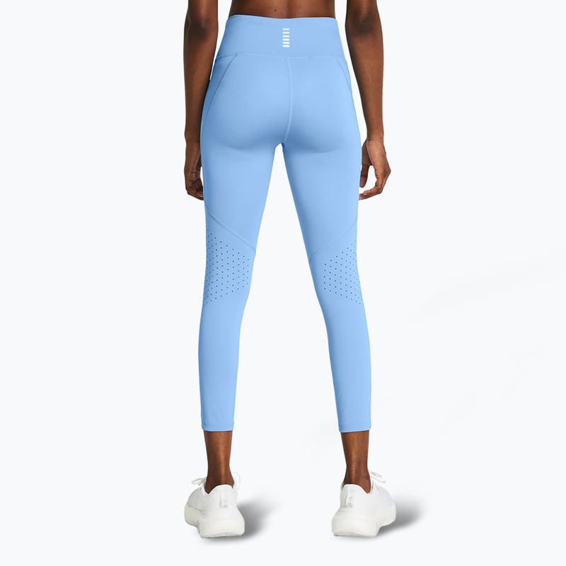 Under Armour Launch Ankle leggings da corsa da donna blu orizzonte/blu orizzonte/riflettente 3