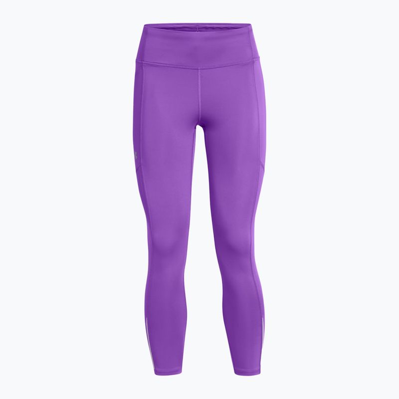 Under Armour Launch Ankle, leggings da corsa da donna, color lavish/lavish/riflettente 5