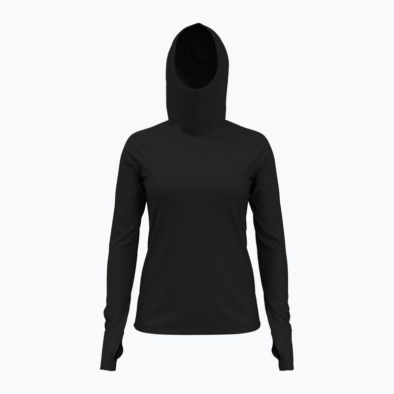 Felpa da running Under Armour donna Lunch Elite CW Balaclava Hoodie nero/riflettente