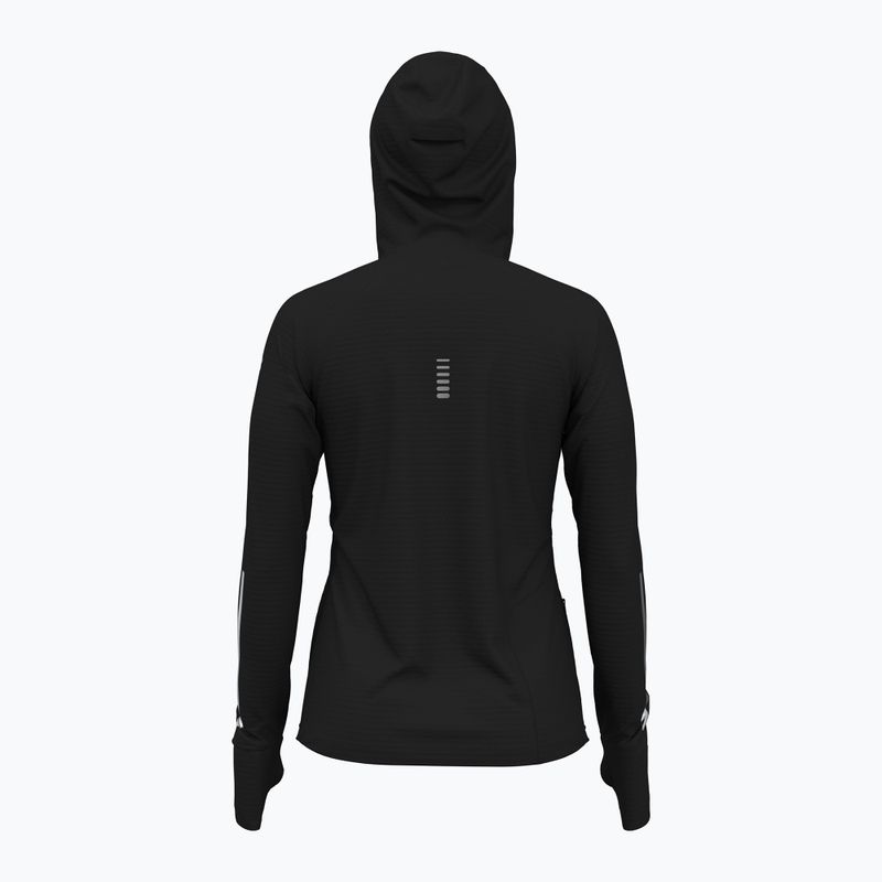 Felpa da running Under Armour donna Lunch Elite CW Balaclava Hoodie nero/riflettente 2