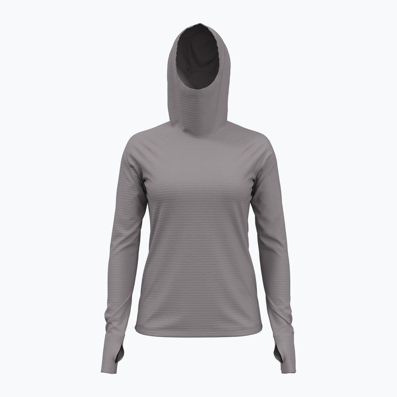 Felpa da running Under Armour donna Lunch Elite CW Balaclava Hoodie grigio tetra/riflettente