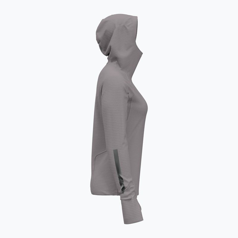 Felpa da running Under Armour donna Lunch Elite CW Balaclava Hoodie grigio tetra/riflettente 4