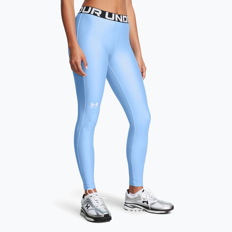 Leggings Under Armour HeatGear da donna horizon blu/bianco