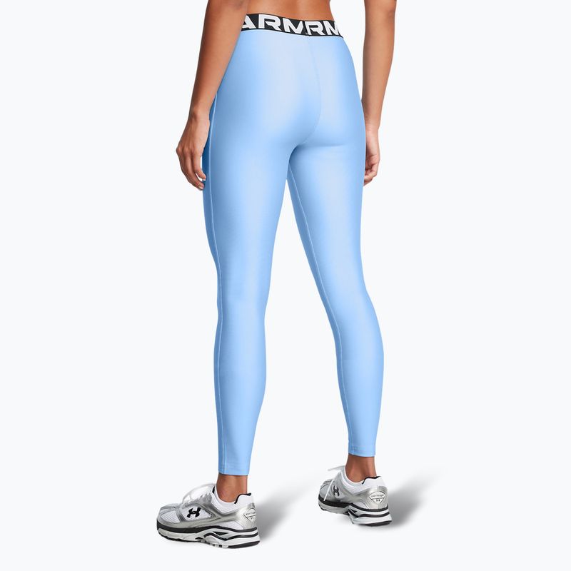 Leggings Under Armour HeatGear da donna horizon blu/bianco 3