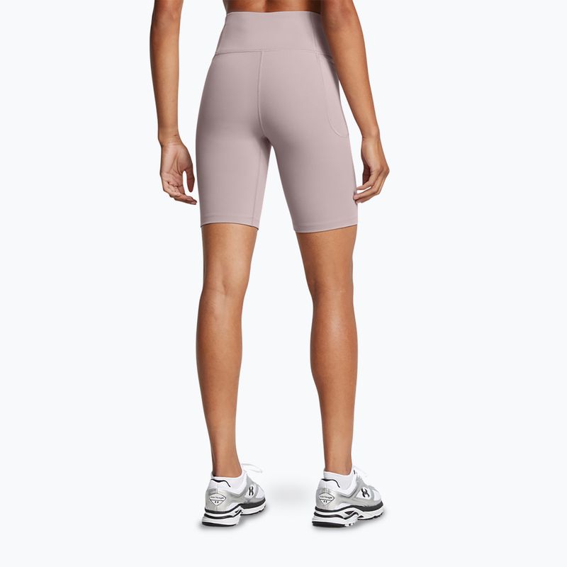 Pantaloncini da allenamento Under Armour Motion Bike EMEA donna tetra grigio/bianco 3