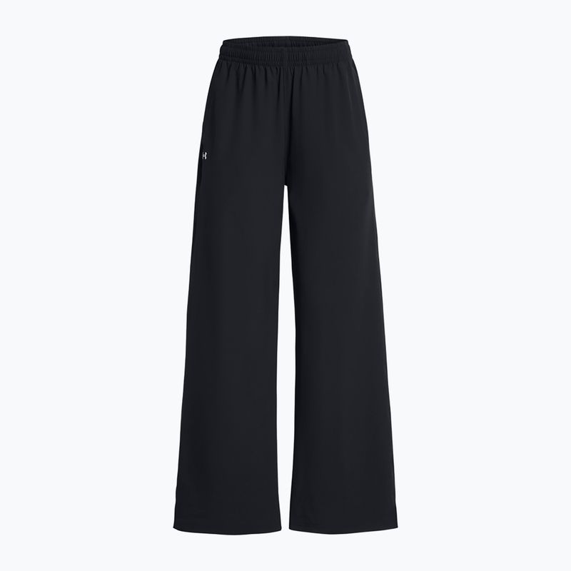 Pantaloni Under Armour da donna Rival Wide Leg nero / bianco 5