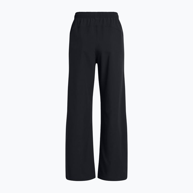 Pantaloni Under Armour da donna Rival Wide Leg nero / bianco 6